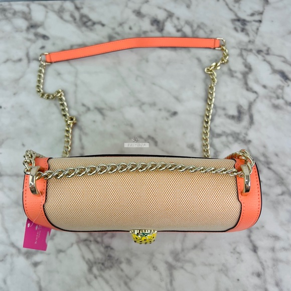 Kate Spade Melon Ball Pineapple Remi Flap Chain Crossbody Shoulder Bag - Picture 4 of 13